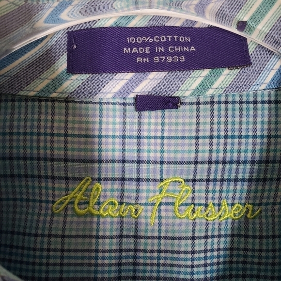 ALAN FLUSSER BUTTON DOWN LONG SLEEVE SHIRT - Picture 5 of 5